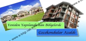 Yeniden Yapılandırılan Bölgelerde Gecekodular Azaldı